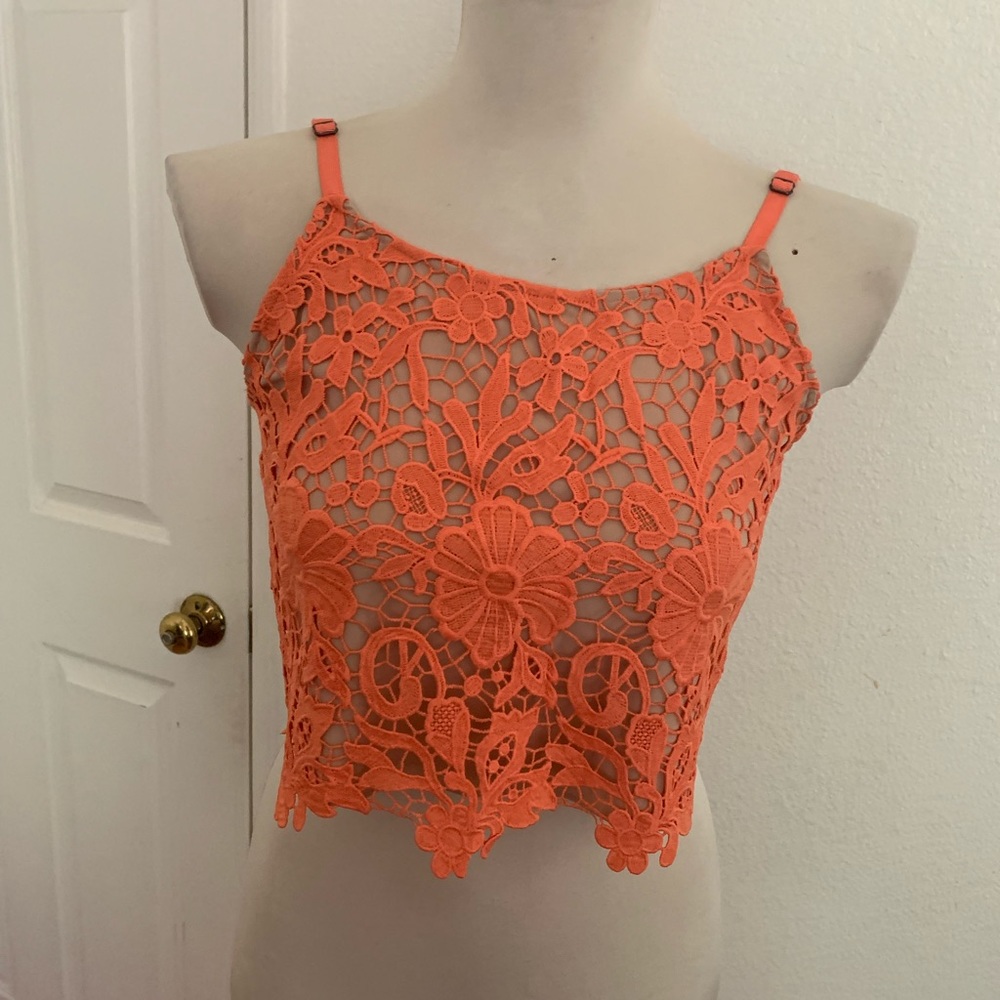 Alice+Olivia lace crop top